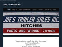 Tablet Screenshot of joestrailersales.net